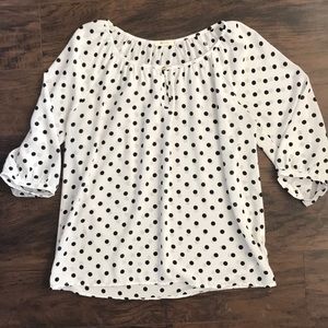 Everly polka dot top